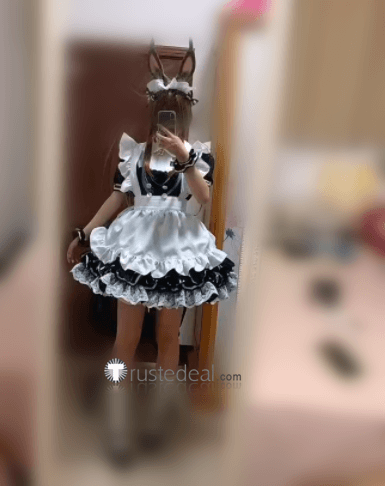 Arknights Amiya Maid Cafe Cosplay Costume