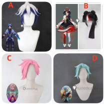 League of Legends LOL Faerie Court Ezreal Porcelain Protector Ezreal Mythmaker Gwen Prestige Heavenscale Ezreal Styled Cosplay Wig