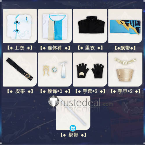 Genshin Impact Chongyun Cosplay Costume Custom Size Plus Size