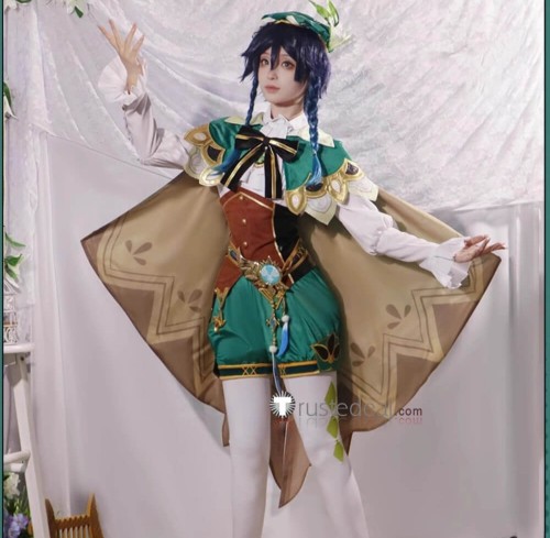 Genshin Impact Wendy Venti Cosplay Costume