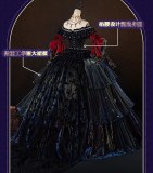 Jiangnan Meow Identity V False Hope Bloody Queen Mary Goth Cosplay Costume