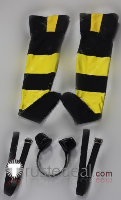 Vocaloid Lily Yellow Black Cosplay Costume 2