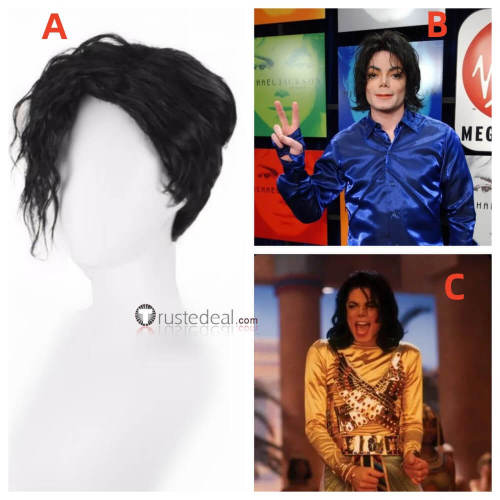 Michael Jackson Black Styled Cosplay Wig
