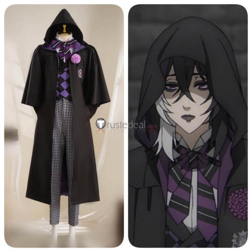 Black Butler Kuroshitsuji Public School Arc Gregory Violet Cosplay Costume 2