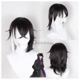 Black Butler Kuroshitsuji Public School Arc Gregory Violet Black Purple Silver White Cosplay Wig