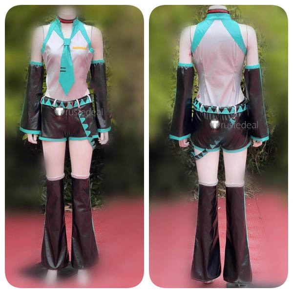 Vocaloid Project DIVA Hatsune Miku Punkish Cosplay Costume