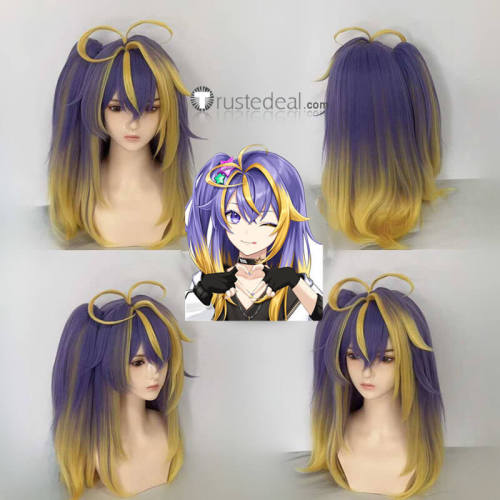 Vtuber Virtual YouTuber NIJISANJI Aster Arcadia Naraka Watarai Hibari Kuzuha Silver Purple Styled Cosplay Wig