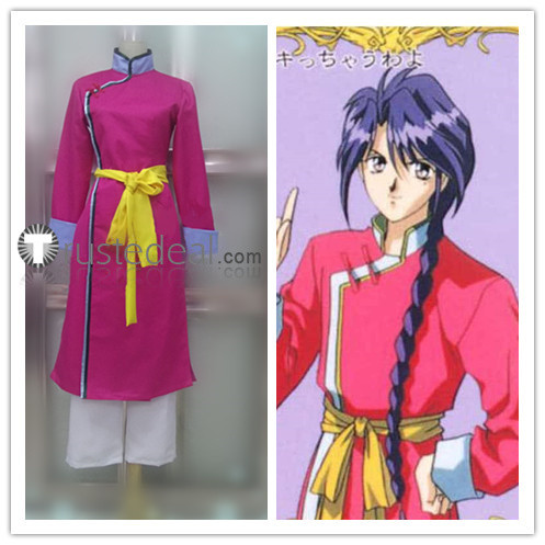 Fushigi Yuugi Nuriko Pink Blue Outfit Cosplay Costume
