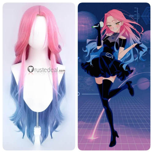 Alien Stage Luka Mizi Sua Black Green Pink Blonde Cosplay Wig