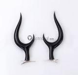 Hazbin Hotel Niffty Angel Dust Alastor Red Cosplay Wig Ears Hair Accessories