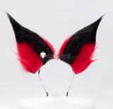 Hazbin Hotel Niffty Angel Dust Alastor Red Cosplay Wig Ears Hair Accessories