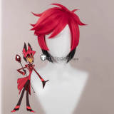 Hazbin Hotel Niffty Angel Dust Alastor Red Cosplay Wig Ears Hair Accessories