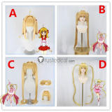 Mermaid Melody Pichi Pichi Pitch Lucia Nanami Blonde Ponytails Styled Cosplay Wig