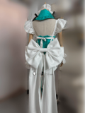 Vocaloid Hatsune Miku Green White Maid Outfit Cosplay Costume