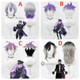 Touken Ranbu Jikkyuu Mitsutada Minamoto Kiyomaro Taikei Naotane Purple Silver Black Cosplay Wig