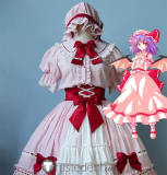 Touhou Project Remilia Scarlet Lolita Pink Cosplay Costume