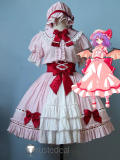 Touhou Project Remilia Scarlet Lolita Pink Cosplay Costume