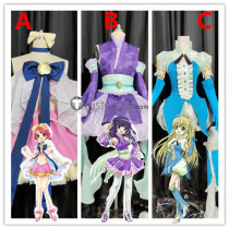 Hime Chen! Otogi Chikku Idol Lilpri Ringo Yukimori Natsuki Sasahara Takashiro Leila Layla Princess Cosplay Costume