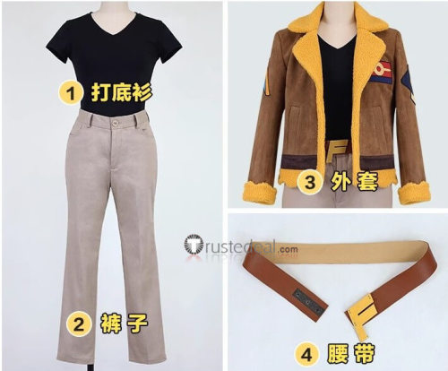 Pokemon Horizons The Series Professor Friede Shirt Coat Cosplay Costume