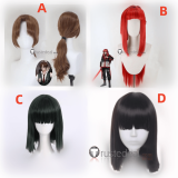 Limbus Company Gregor Yuri Ryoshu Black Red Styled Cosplay Wig