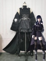 Final Fantasy FFXIV FF14 Gaia Black Cosplay Costume