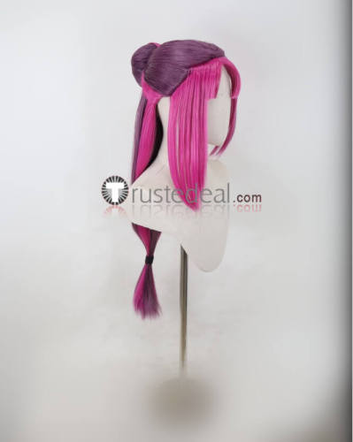 League of Legends LOL Firecracker Diana Pink Purple Styled Cosplay Wig