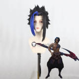 League of Legends Kayn The Shadow Reaper Odyssey Blue Black Styled Cosplay Wig