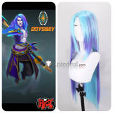 League of Legends Kayn The Shadow Reaper Odyssey Blue Black Styled Cosplay Wig
