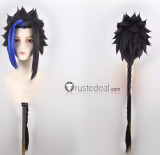 League of Legends Kayn The Shadow Reaper Odyssey Blue Black Styled Cosplay Wig