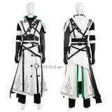 Final Fantasy VII Ever Crisis FF7 Youth Cloud Strife Stream Saber Outfit White Cosplay Costume