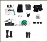Final Fantasy VII Ever Crisis FF7 Youth Cloud Strife Stream Saber Outfit White Cosplay Costume