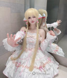 Sweet Cute Pink Blue Lolita Dress Cosplay Costume