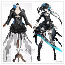 Black Rock Shooter FRAGMENT Elishka Rose of the Abyss Black Cosplay Costume