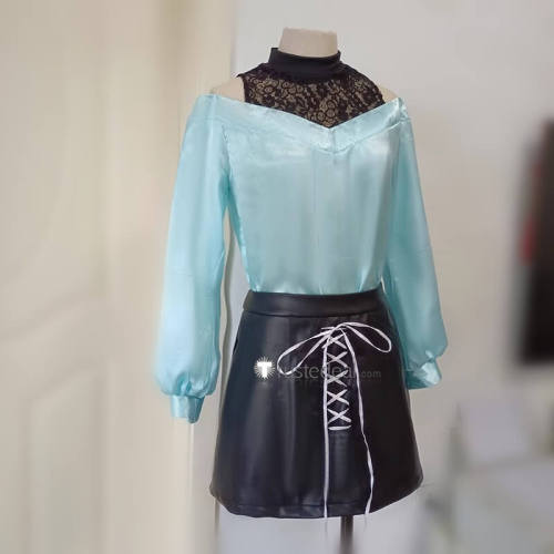 Oshi no Ko My Star Akane Kurokawa Mem-Cho Blue Purple Cosplay Costume