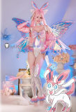 Pokemon Gijinka Sylveon Pink Fairy Cosplay Costume