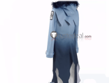 Servamp Kuro Sleepy Ash Blue Gradient Cosplay Costume