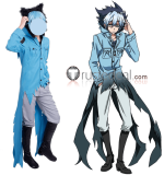 Servamp Kuro Sleepy Ash Blue Gradient Cosplay Costume