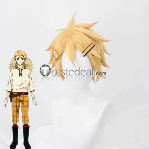 Black Butler Kuroshitsuji Elizabeth Midford Grell Sutcliff Dagger Finnian Blonde Red Styled Cosplay Wig