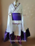 Pokemon Mienshao Gijinka White Purple Kimono Cosplay Costume