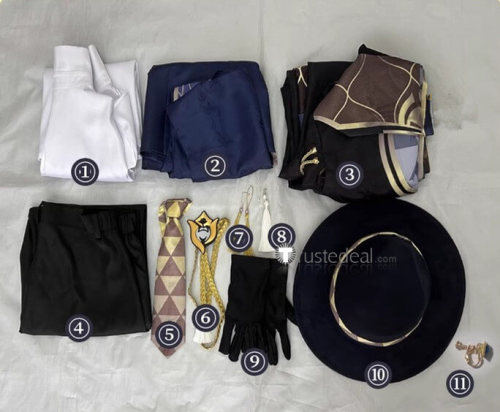 Honkai Star Rail Ten Stonehearts Aventurine Cosplay Costume