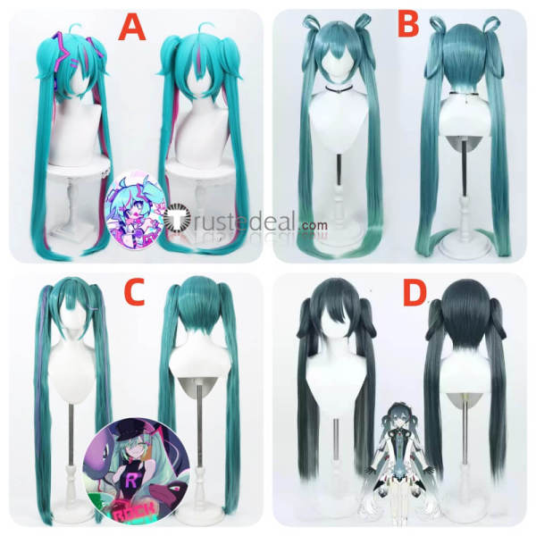 Vocaloid Pokemon feat. Hatsune Miku Project Voltage Team Rocket Muse Dash Jasmine Miku Cosplay Wig