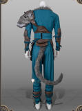 Black Myth Wukong Blue Armor Cosplay Costume