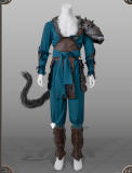 Black Myth Wukong Blue Armor Cosplay Costume