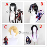 Tekken Kunimitsu II Eliza Leo Kliesen Zafina Black Prestyled Cosplay Wig