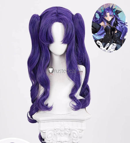 Fate Grand Order FGO Space Ereshkigal Purple Blonde Ponytails Cosplay Wig