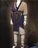Black Myth Wukong Zhiduo Blue Robe Cosplay Costume