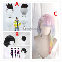 Cyberpunk Edgerunners David Martinez Sasha Yakovleva Lucyna Kushinada Lucy Prestyled Cosplay Wig