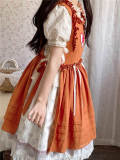 Miss Point ~Little Fox in Woods Cotton Lolita Overall