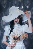 Rose Pearl Halloween Lolita Witch Hat