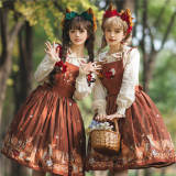 Miss Point ~Little Fox in Woods Classic Lolita Salopette/Skirt